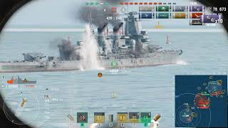 World of Warship  HMS Defence in Asymmetric Battle  Quadrakill／191538 damage [upl. by Rufena]