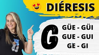 CÓMO SE USA LA DIÉRESIS reglas de la letra G  quotgequot  con ejemplos [upl. by Brink]