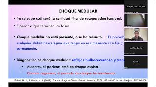 SPINE WEBINAR 48 LESION MEDULAR TRAUMATICA [upl. by Aicelf273]