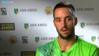 Troicki Reacts To Chung Win At Rotterdam 2016 [upl. by Edi]