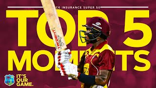 Brilliant Batting 5 Wicket Hauls amp a Hat Trick  Top 5 Moments  CG Insurance Super50 Cup 2021 [upl. by Ball]