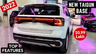 New Volkswagen Taigun Comfortline Base Model  TOP Features in 1099 Lakh  Volkswagen Taigun 2022 [upl. by Weitzman]