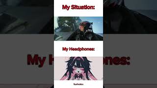 My Situation Vs My Headphones meme military warthunder funny meme [upl. by Aeht]