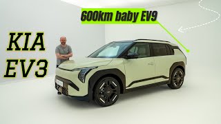 KIA EV3 review  First look at KIAs coolest EV ever [upl. by Veno246]