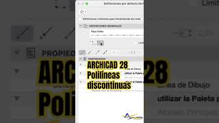 ARCHICAD 28 Polilineas discontinuas [upl. by Tobey]