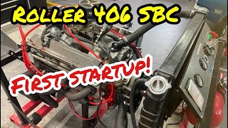 406 SBC Chevy Build First start August 30 2023 [upl. by Ashien]