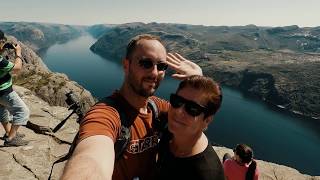 How to hike up to Preikestolen  The Pulpit Rock from Stavanger Norway 2017 [upl. by Lot616]