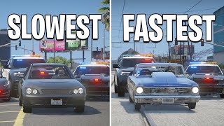 Upgrading Slowest to Fastest Getaway Car in GTA 5 RP [upl. by Isnan9]