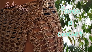 PAREO A CROCHET  GANCHILLO IDEAL PARA PRINCIPIANTES PASO A PASO [upl. by Iadahs]