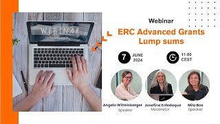 Webinar ERC Advanced Grants  Lump sums [upl. by Brodeur]