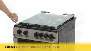 Zanussi ZCG563FX Gas Cooker Double Oven [upl. by Earaj722]