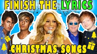 Finish the Lyrics Christmas Songs  The Most Popular Christmas Songs 🎅 Music Quiz 🎵 Lyrics Challenge [upl. by Yreffeg645]