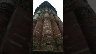 Qutub Minar New Delhi 😱 song music trendingshorts travel viralvideo shorts [upl. by Ritchie]