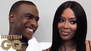 Naomi Campbell and Skepta on the first time they met  British GQ [upl. by Nosnarb]