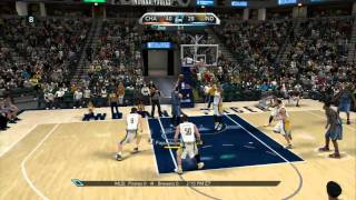 NBA 2K10 Myplayer  Bobcats Vs Pacers [upl. by Amehsyt]