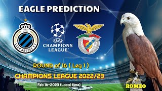 Club Brugge vs Benfica  Round of 16  UEFA Champions League 202223  Eagle Prediction [upl. by Faustina82]