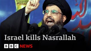 Nasrallah Assassination How Israel tracked down and killed Hezbollah leader  BBC News [upl. by Nallij]