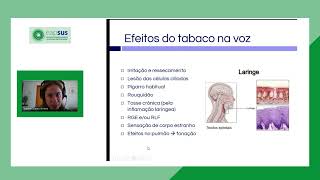 Atualização em Tabagismo fonaudiologia [upl. by Nguyen]