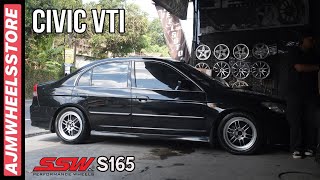 MODIFIKASI CIVIC VTI VELG SSW S165  AJMWHEELSSTORE [upl. by Cioban]