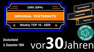 Original Yesterhits Top Ten Germany vor 30 Jahren [upl. by Ykvir320]