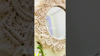 DIY Macramé Mirror  Easy StepbyStep Tutorial for Beginners crochet diy macramelove mirror [upl. by Kosak]