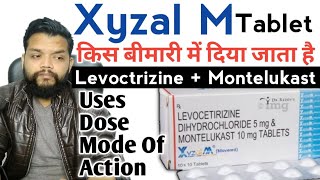 Xyzal M Tablet Review  Levocetrizine amp Montelukast Tablet Uses Mechanism Of Action amp Dose In Hindi [upl. by Concoff]