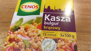 Kasza bulgur brązowy 300g CENOS [upl. by Ahsiekel]