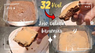 Low Calorie High Protein Brownies  Low calorie snacks  Low calorie dessert [upl. by Guevara746]