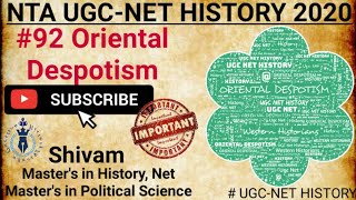 Oriental Despotism  Western Historians  Concept Ideas and Terms  UGC Net History 2020 [upl. by Nnylakcaj892]