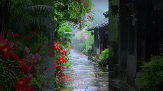 How many people yearn for such a life？ rain nature china scenery chinaview relax peace [upl. by Uolymme]