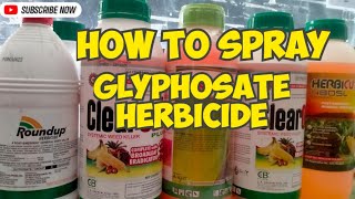 How To Spray Glyphosate Herbicide  Different Brand of Glyphosate Herbicide [upl. by Ahsenyt]