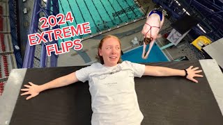 2024 EXTREME FLIPS to Celebrate the New Year 3 year high diving transition [upl. by Reinal396]