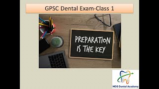 GPSC Dental Exam Class 1 Dentistry SyllabusCourse Features [upl. by Akcire]