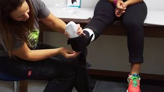 How to apply an ankle brace [upl. by Ocana]