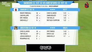 North Wales T20 competition  Bangor CC 1st XI v Gresford CC 1st XI [upl. by Yzzik619]