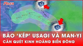 Usagi vừa suy yếu bão Manyi giật cấp 17 tiến vào Biển Đông  Thời sự [upl. by Lock]