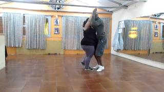 Katia bailando bachata con su profesor [upl. by Ailin]