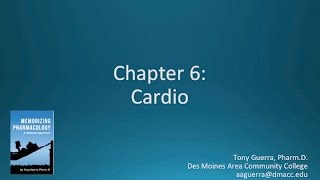 CC Top 200 Drugs Chapter 6 Cardio Nursing Pharmacology by Suffix Memorizing Pharmacology [upl. by Zantos]