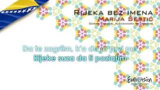 Marija Šestić  quotRijeka Bez Imenaquot Bosnia amp Herzegovina  Karaoke version [upl. by Meredith]