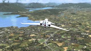 Simviation FSX Citation X LSZH to Emmen Airport PC7 Team and Tiger F5 [upl. by Retxab]