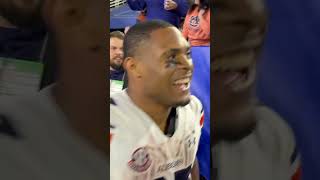 Auburn players go wild with fans after beating Kentucky [upl. by Suivatnod]