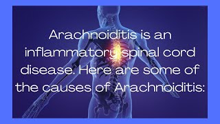 Arachnoiditis Causes Video Short [upl. by Monreal575]