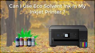 Can I Use Eco Solvent Ink In My Inkjet Printer [upl. by Himelman]