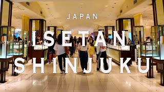 Isetan Shinjuku 4K Walking Tour Tokyo Japan Tour with Captions amp Immersive Sound新宿伊勢丹 [upl. by Marika]