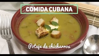 COMIDA CUBANA  Potaje de chícharos [upl. by Eixirt]