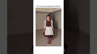 Real life Cinderella urfijaved cinderella disney princess edit bollywood trending [upl. by Jesh]