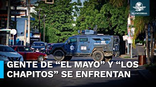 Violencia en Culiacán batalla entre la gente de “El Mayo” y “Los Chapitos” [upl. by Enomsed]