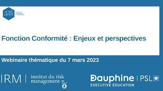 Replay Webinaire du 7 mars 2023 Conformité Mr Christophe Raballand [upl. by Ydnal324]