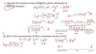 Chem 12 Unit 3 Key [upl. by Ecnedac]