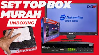 Unboxing Dan Review Set Top Box Hakamitsu [upl. by Hedberg389]